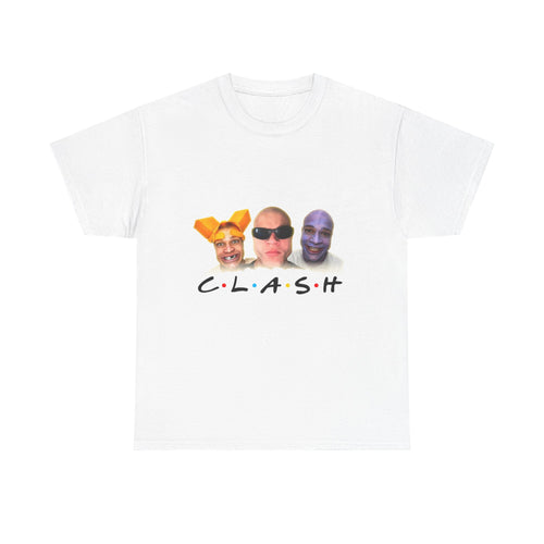 C.L.A.S.H White Heavy Cotton Classic Tee